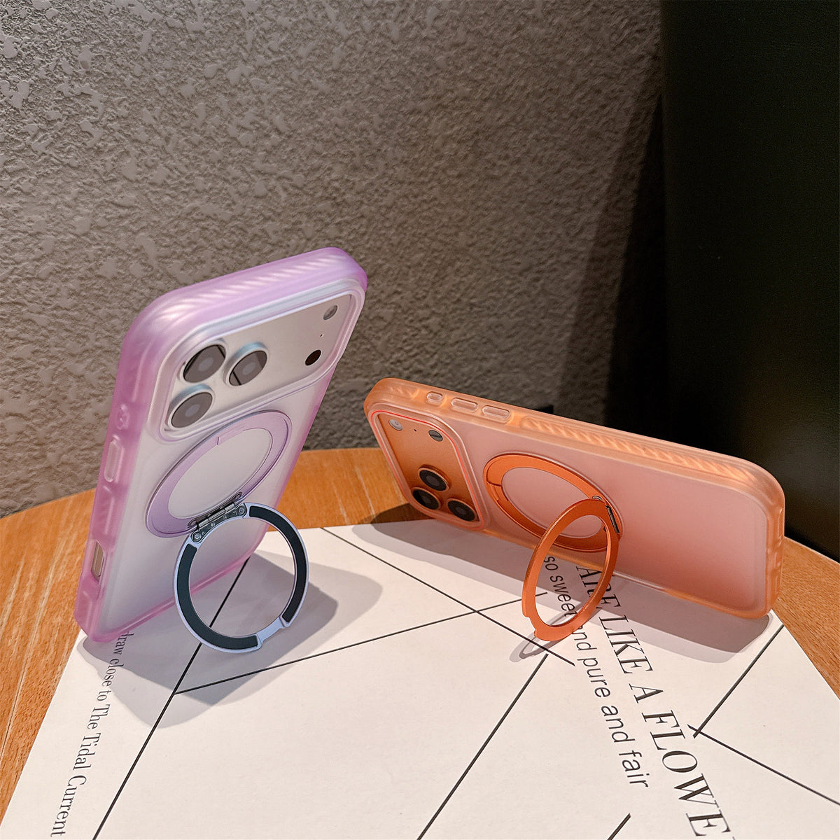 Funda Magnética Mate para Celular con Soporte