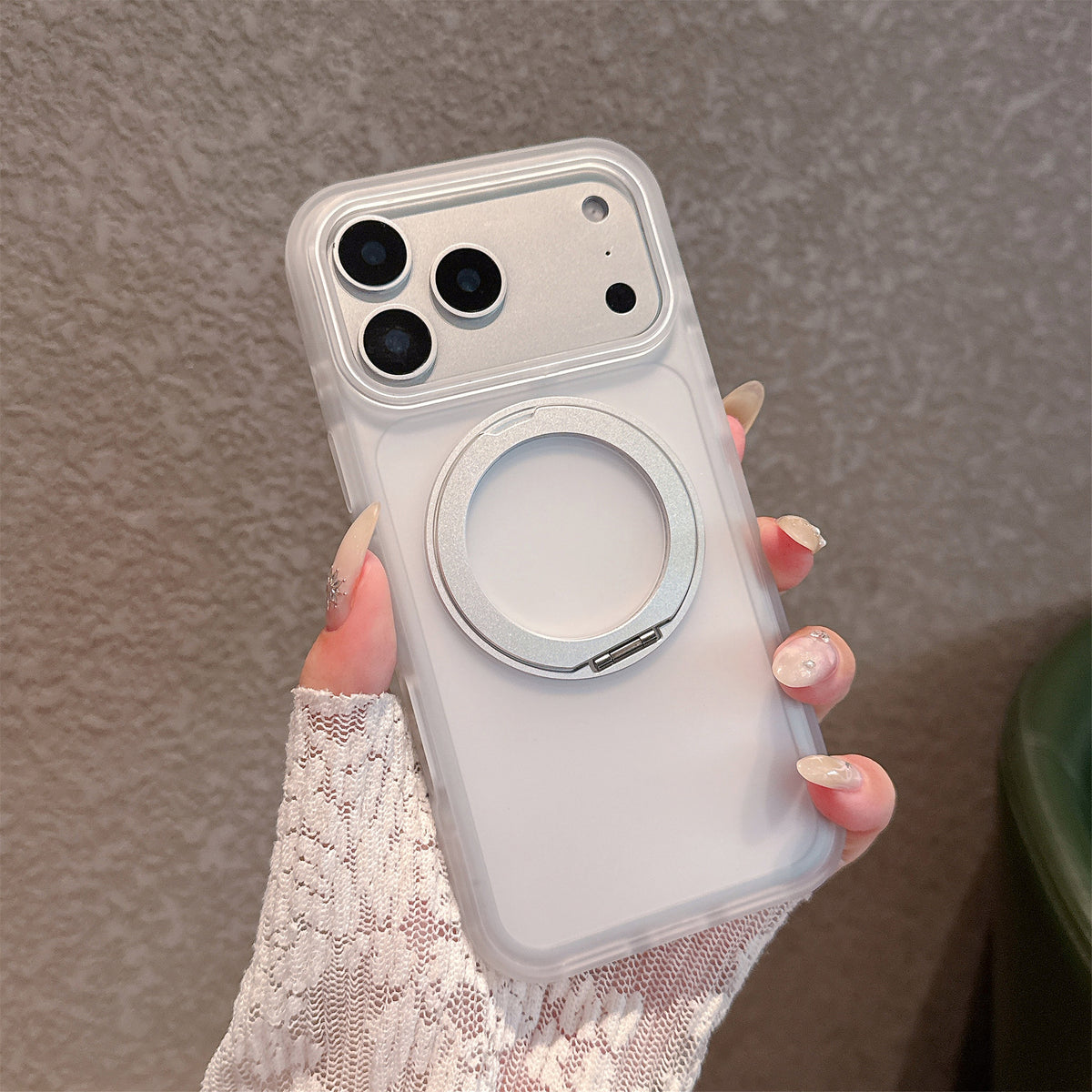 Funda Magnética Mate para Celular con Soporte