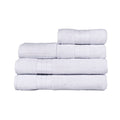 5-Piece Cotton Towel Set White Class – Bath, Hand & Bath Mat 450 GSM Soft Absorbent