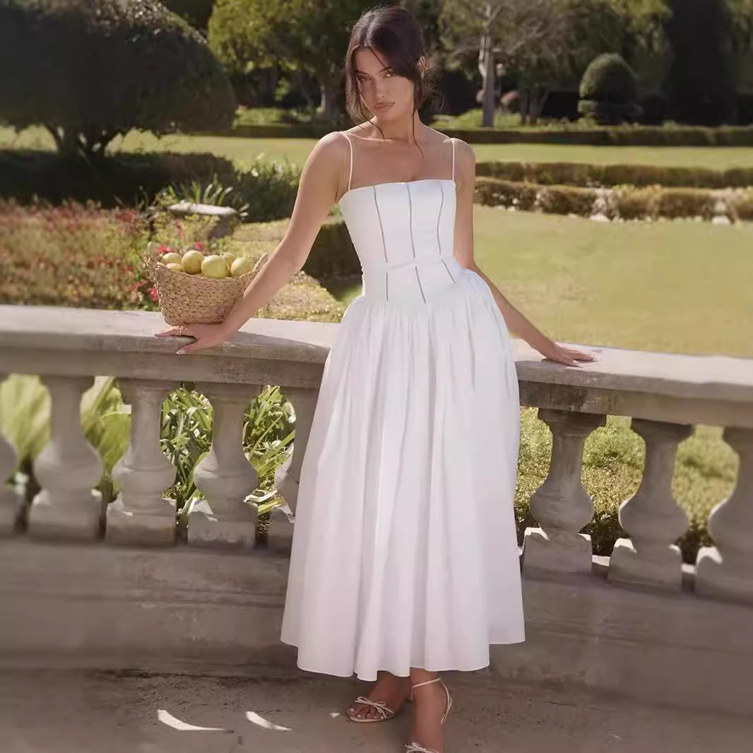 Vestido Lencero con Estampado Floral