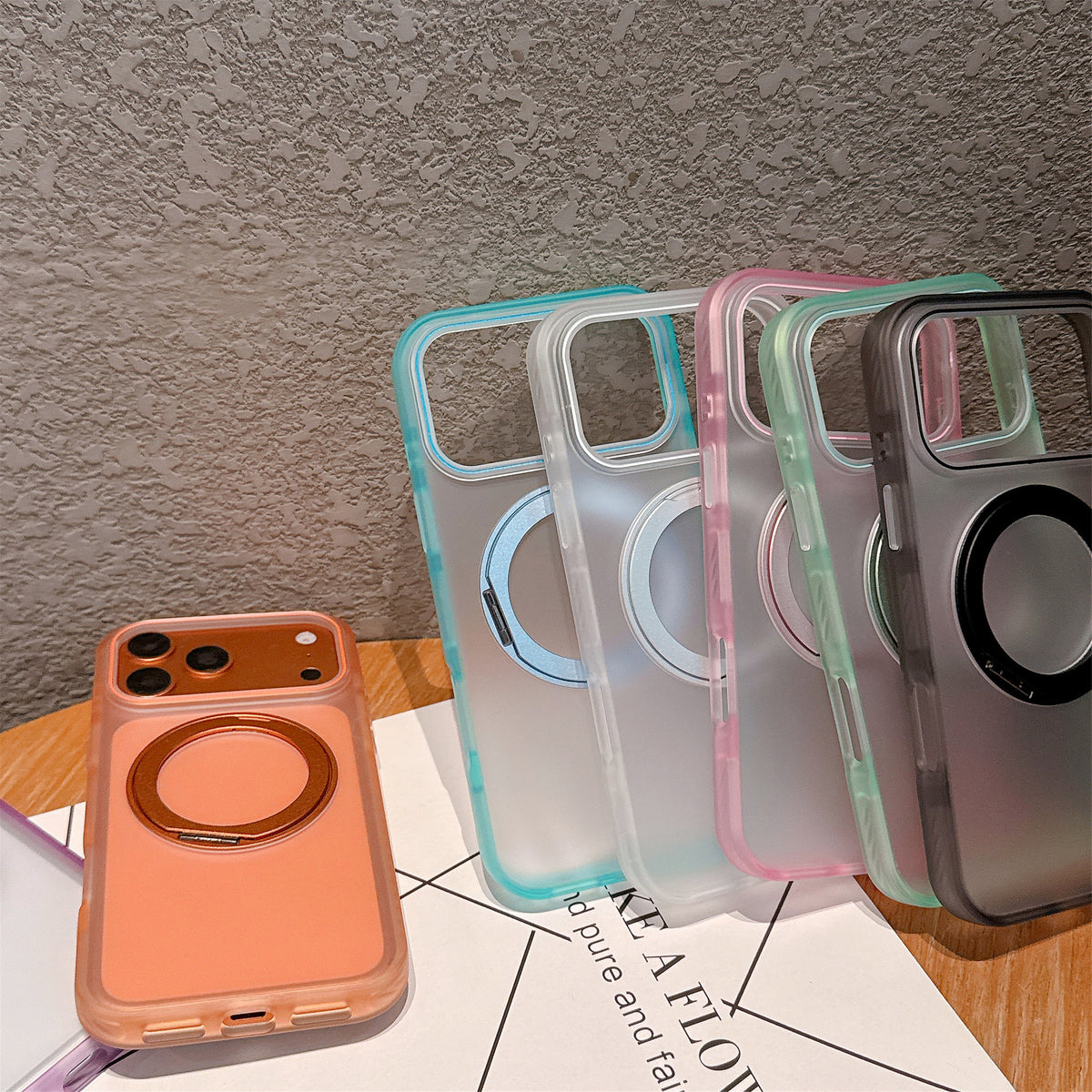 Funda Magnética Mate para Celular con Soporte