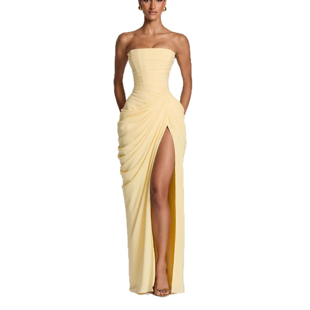 Vestido de Noche con Cinturón