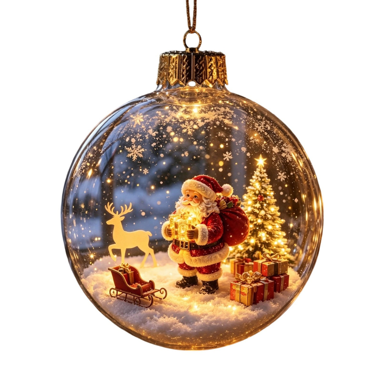 Adorno Navideño de Muñeco de Nieve Personalizado