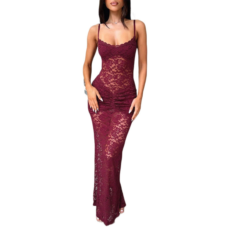 Vestido Ajustado de Encaje para Mujer