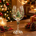 Copa de Cristal Navideña Decorada
