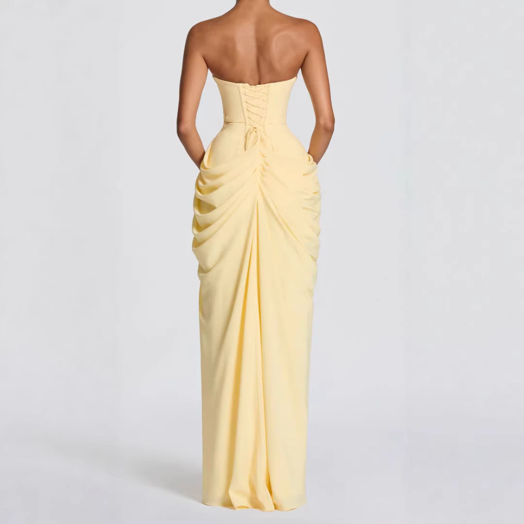 Vestido de Noche con Cinturón