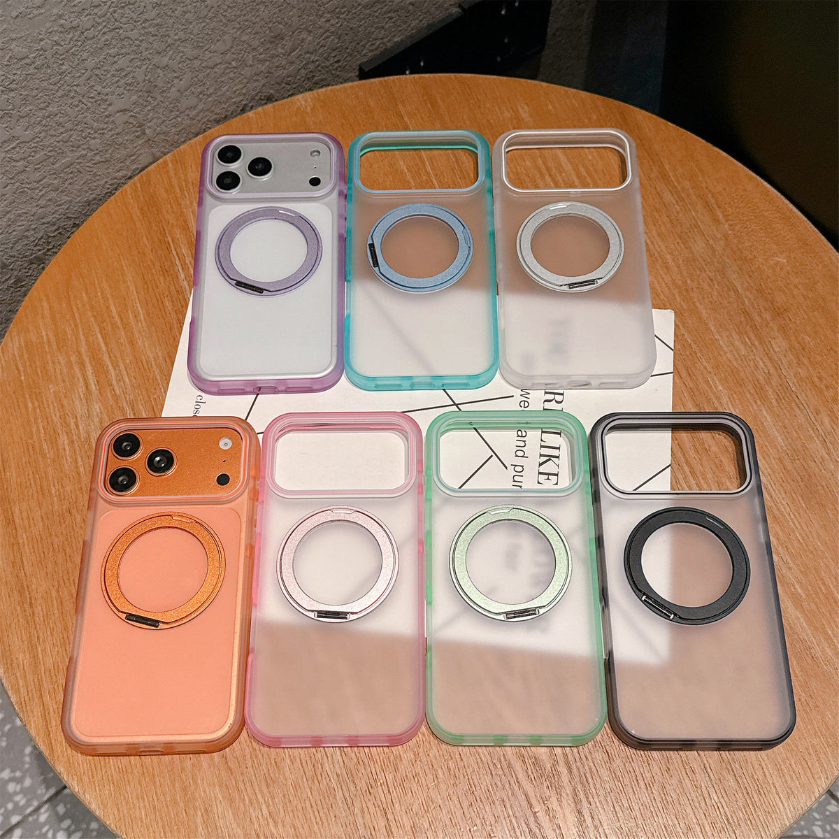 Funda Magnética Mate para Celular con Soporte