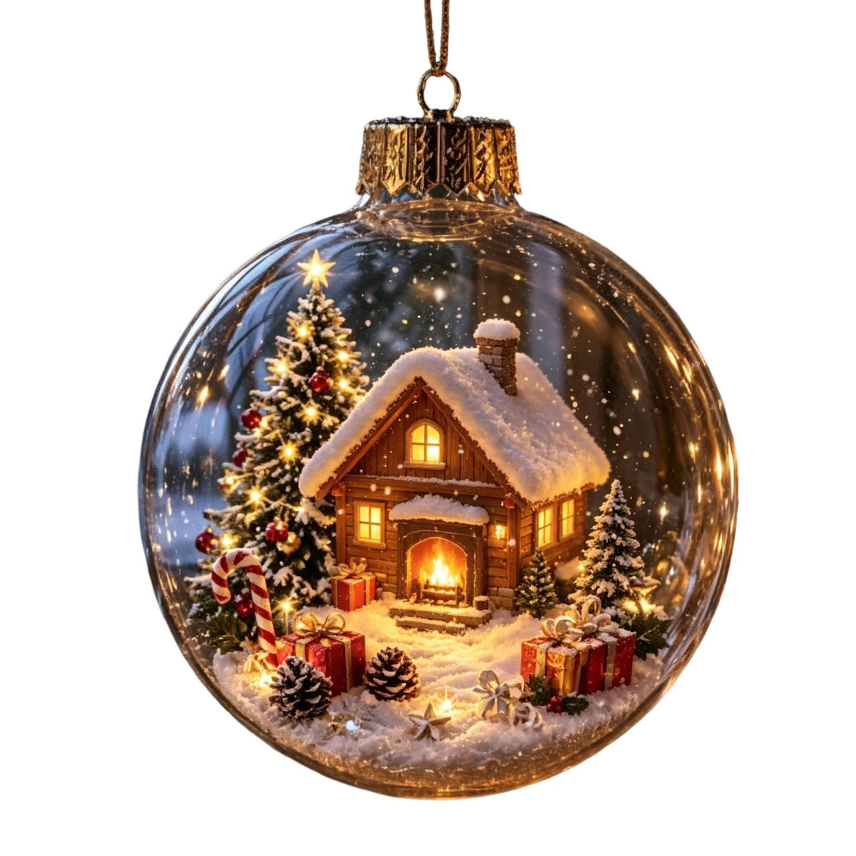 Adorno Navideño de Muñeco de Nieve Personalizado