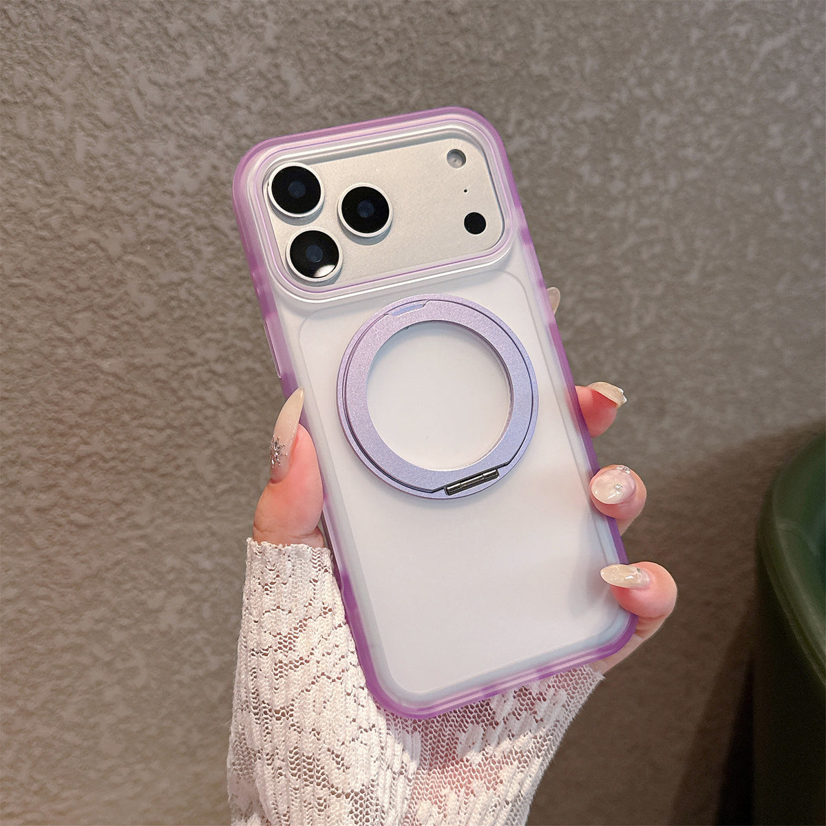 Funda Magnética Mate para Celular con Soporte