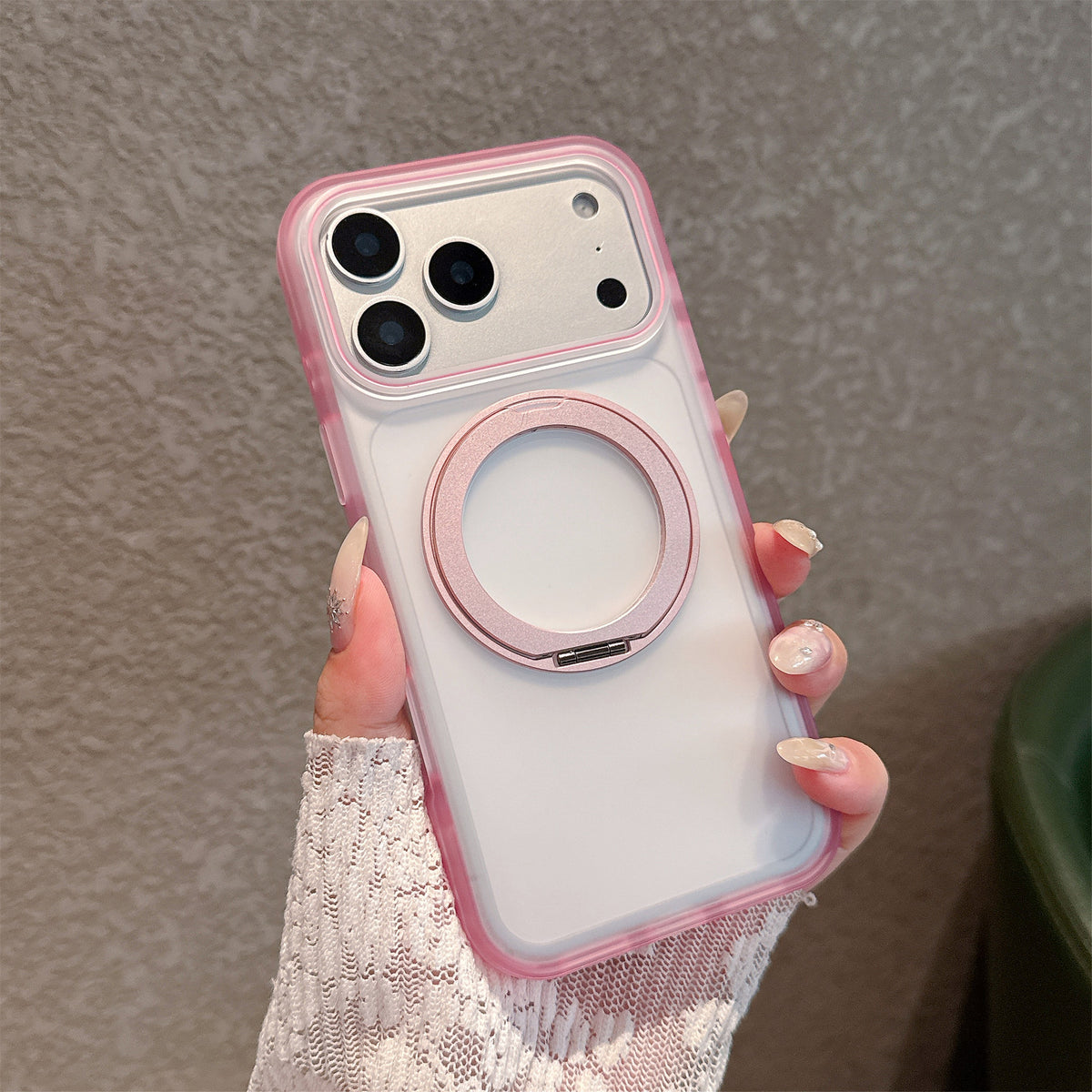 Funda Magnética Mate para Celular con Soporte