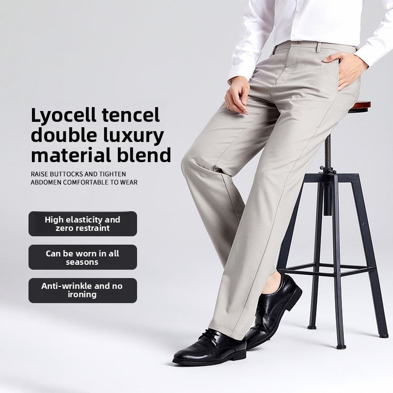Pantalón Recto Casual de Vestir para Hombre
