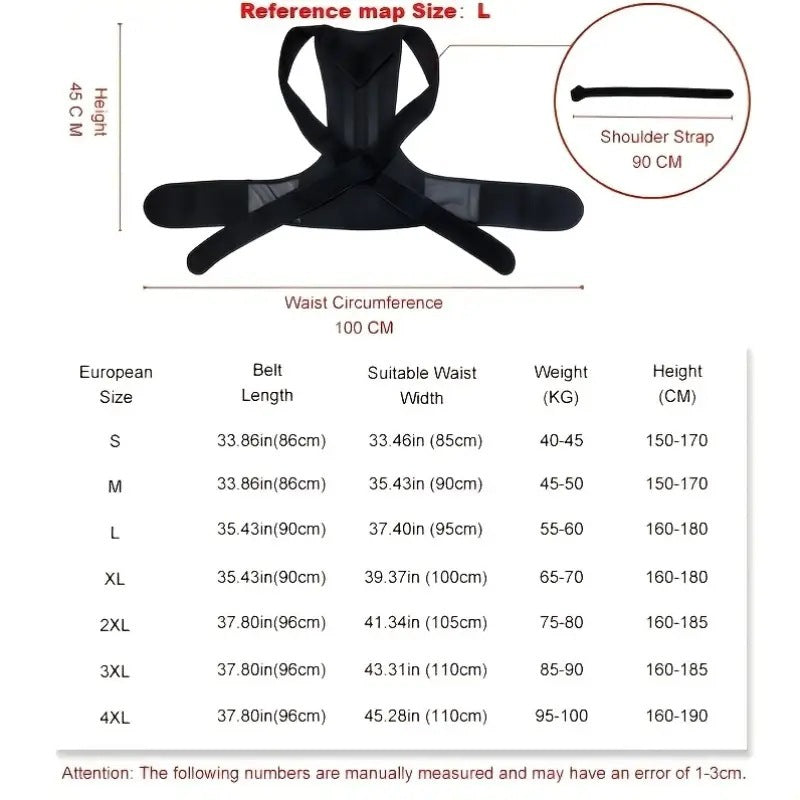 Corrector de Postura Ajustable para Adultos