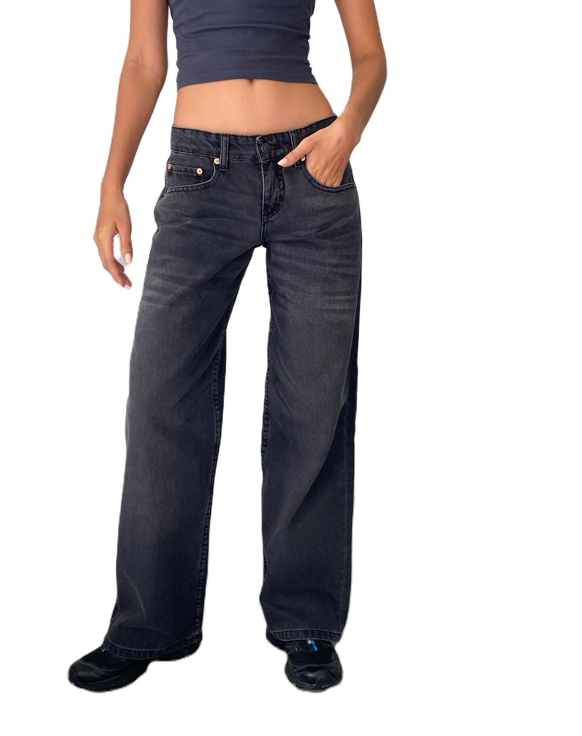 Women's High Waist Straight Leg Jeans