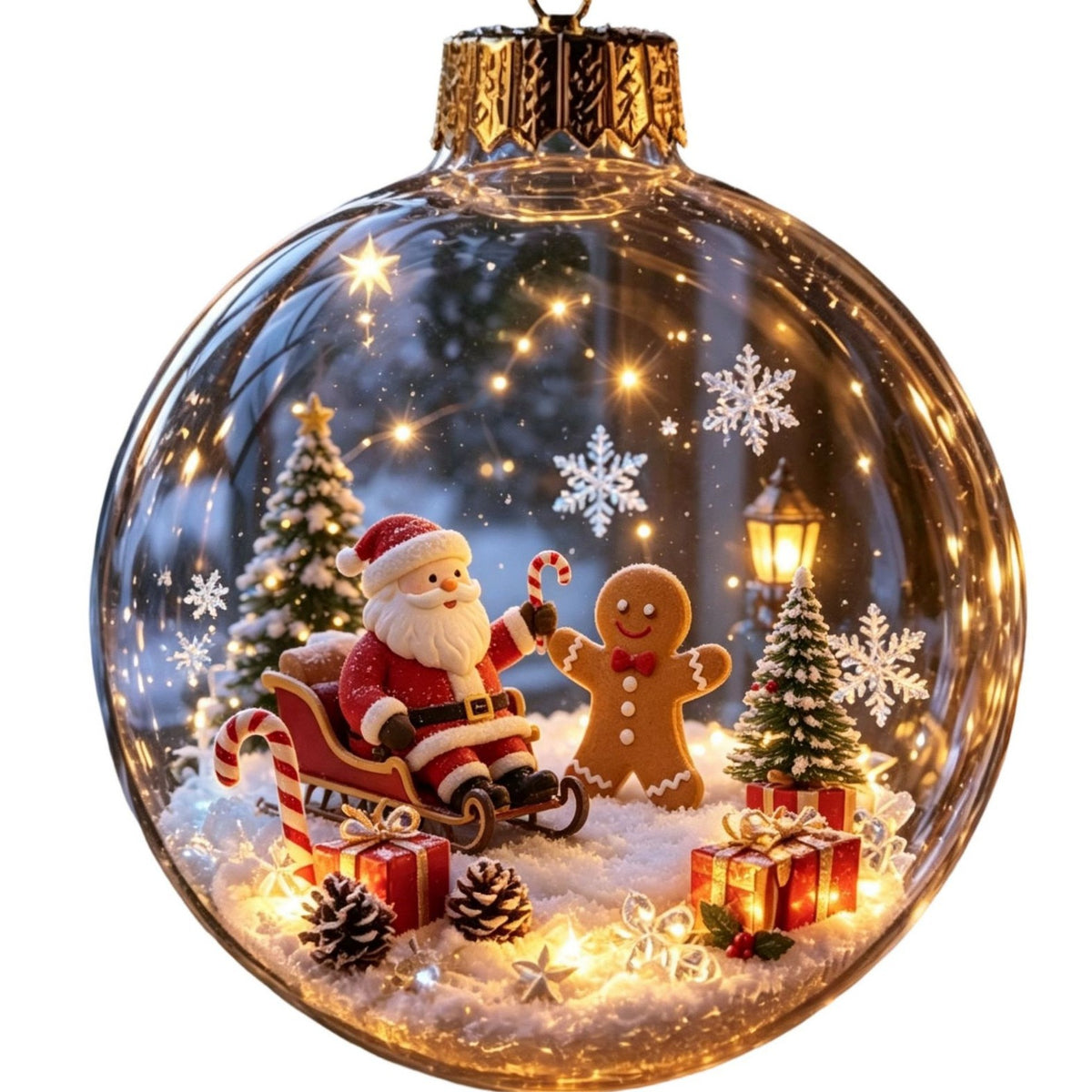 Adorno Navideño de Muñeco de Nieve Personalizado