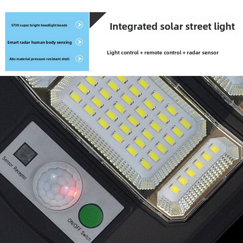 Solar Motion Sensor Wall Light with Remote